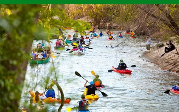 Boat Ride at Buffalo Bayou during annual Festival